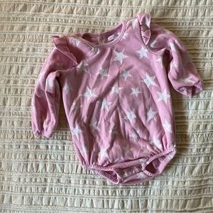 Grayson Mini light pink star bubble romper